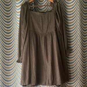 LOFT Olive Green Midi Dress